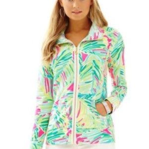 Lilly Pulitzer Leona Zip Up in Tropical Storm